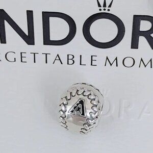 Pandora Arizona Diamondbacks Engraved Baseball Charm S925 Silver with box